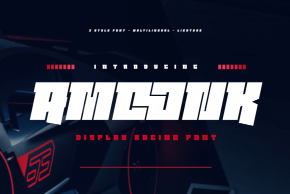 Amoonk Racing Font: A Bold and Stylish Choice for Modern Designers