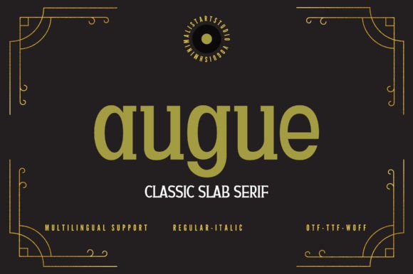 Augue: A Strategic Typeface for Impactful Design and Communication