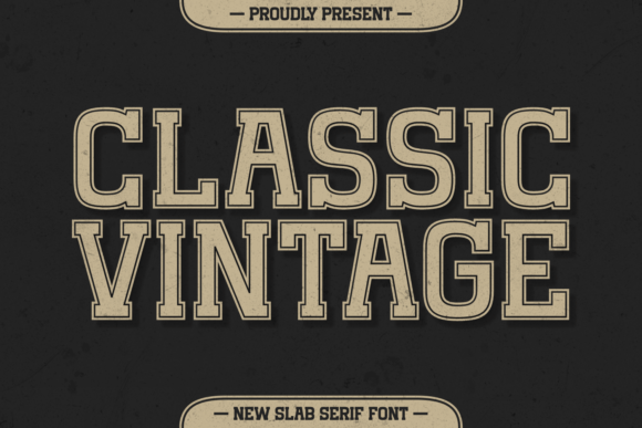 Classic Vintage: A Playful and Retro Display Font for Versatile Use