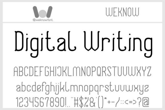 Digital Writing: A Versatile Slab Serif Font for Modern Design