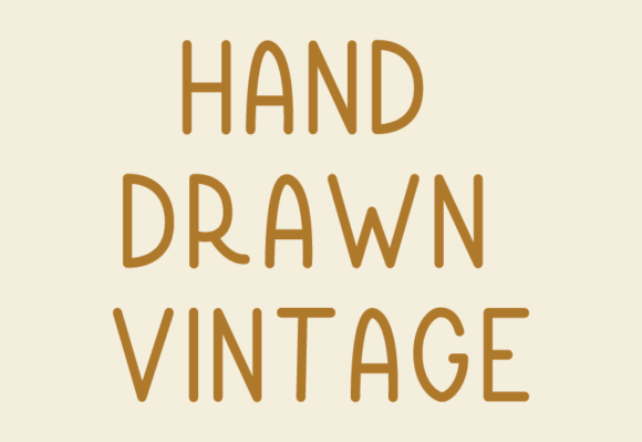 Hand Drawn Vintage: A Playful Font for Timeless Design Projects