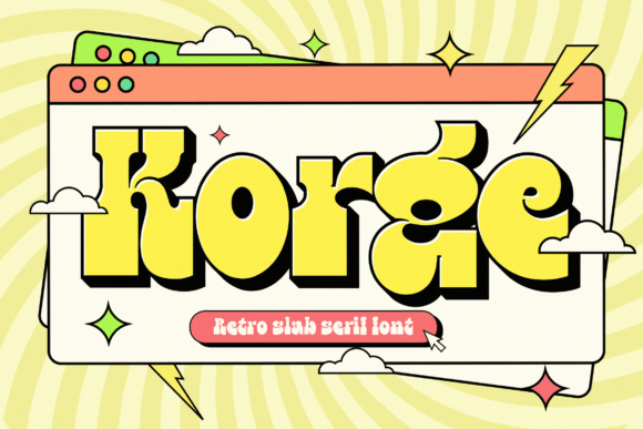Introducing Korge: A Bold Slab Serif Font for Modern Designers