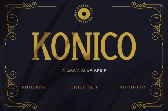 Konico: A Slab Serif Typeface That Elevates Design