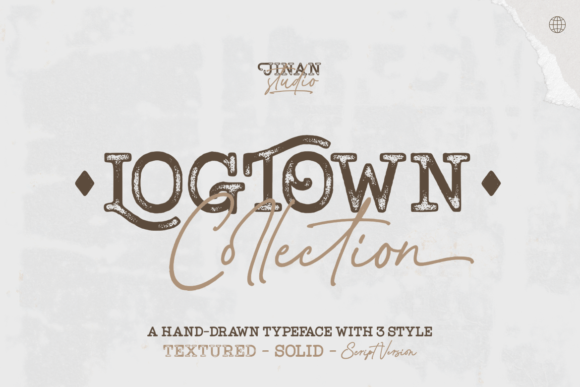Logtown: A Font That Merges Vintage Charm with a Rugged Edge