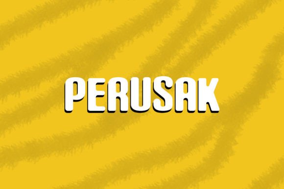 Perusak: A Display Font That Balances Modernity and Whimsy