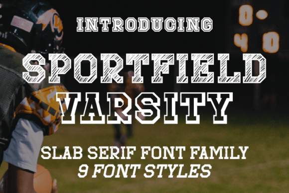 Sportfield Varsity: The Ultimate Sport Font for Athletic Designs
