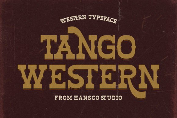 Tango Western: A Bold Display Slab Font with Retro Flair